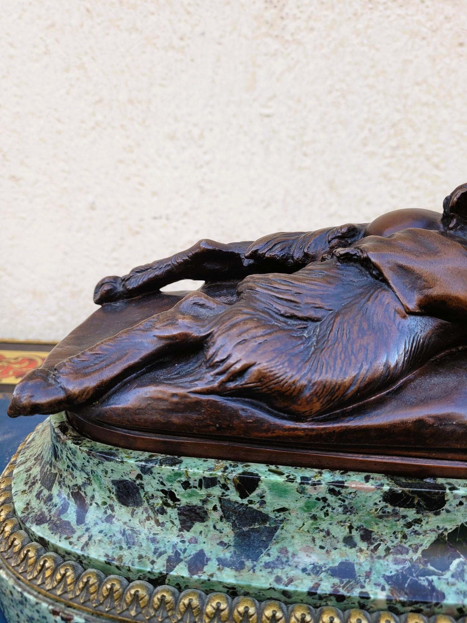 E Frémiet, Pan et Oursons, bronze signé, fin 19e début 20e siècle en vente 5