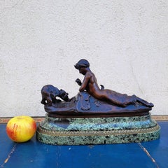 E Frémiet, Pan And Oursons, Signed Bronze, Late 19th Early 20th Century