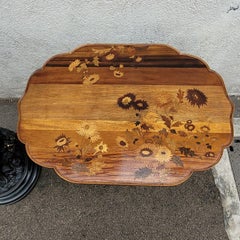 E Gallé, Centre de table avec décor de chardons, Art Nouveau, 20e siècle