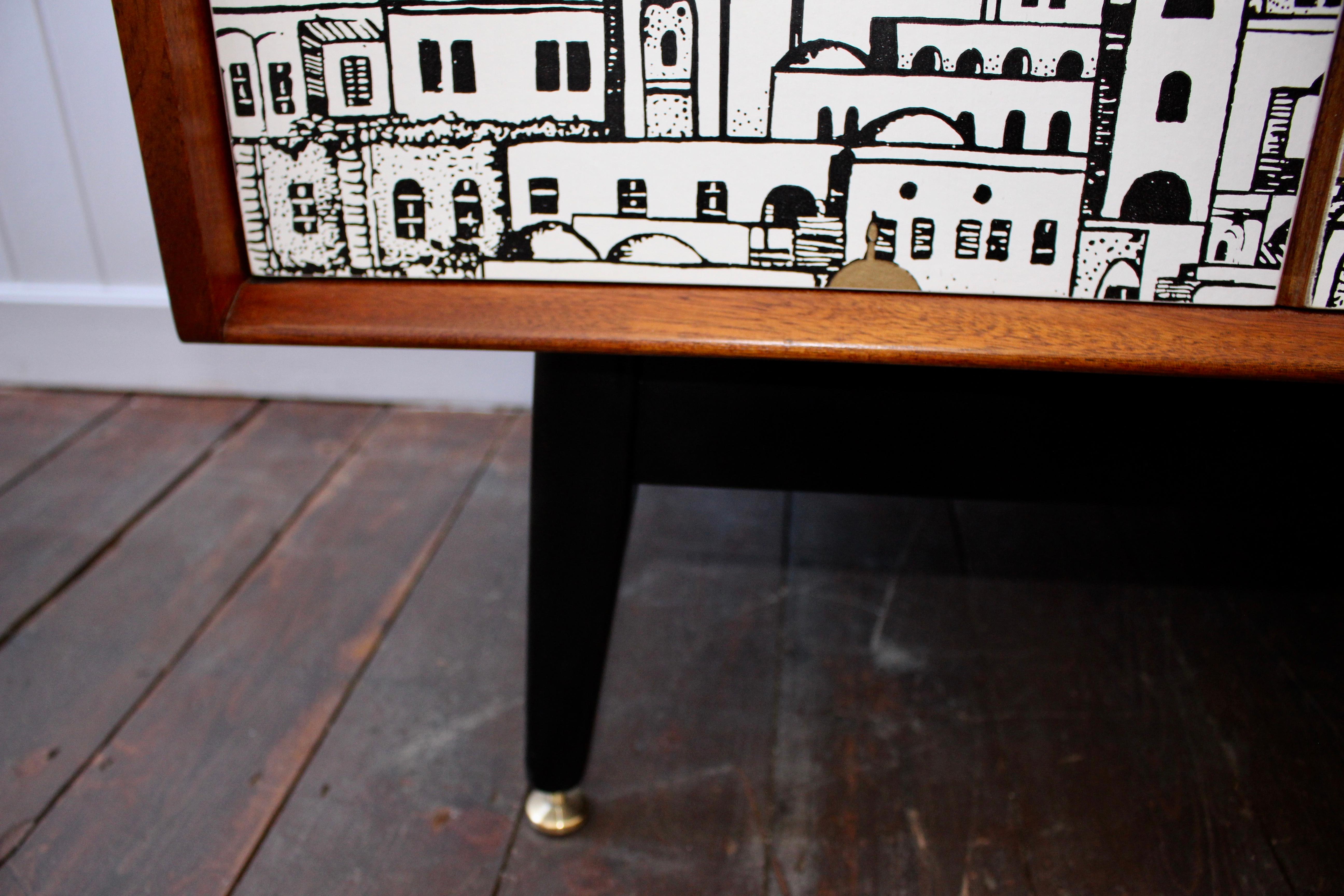 E Gomme 'G-Plan' Teak Sideboard with Fornasetti Decoupage, 1958 1