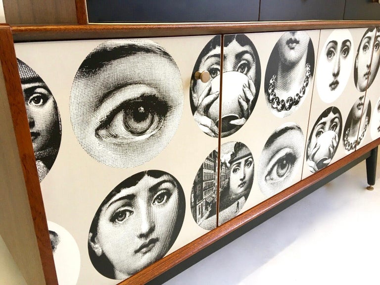 E Gomme 'G-Plan' Teak Sideboard with Fornasetti Decoupage 