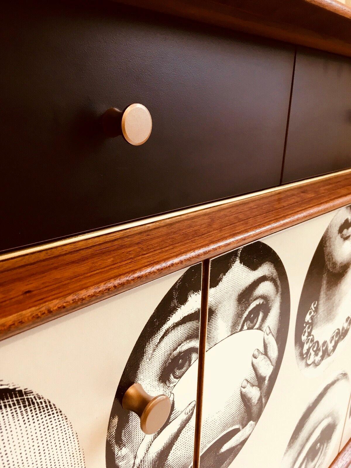 20th Century E Gomme 'G-Plan' Teak Sideboard with Fornasetti Decoupage, circa 1958