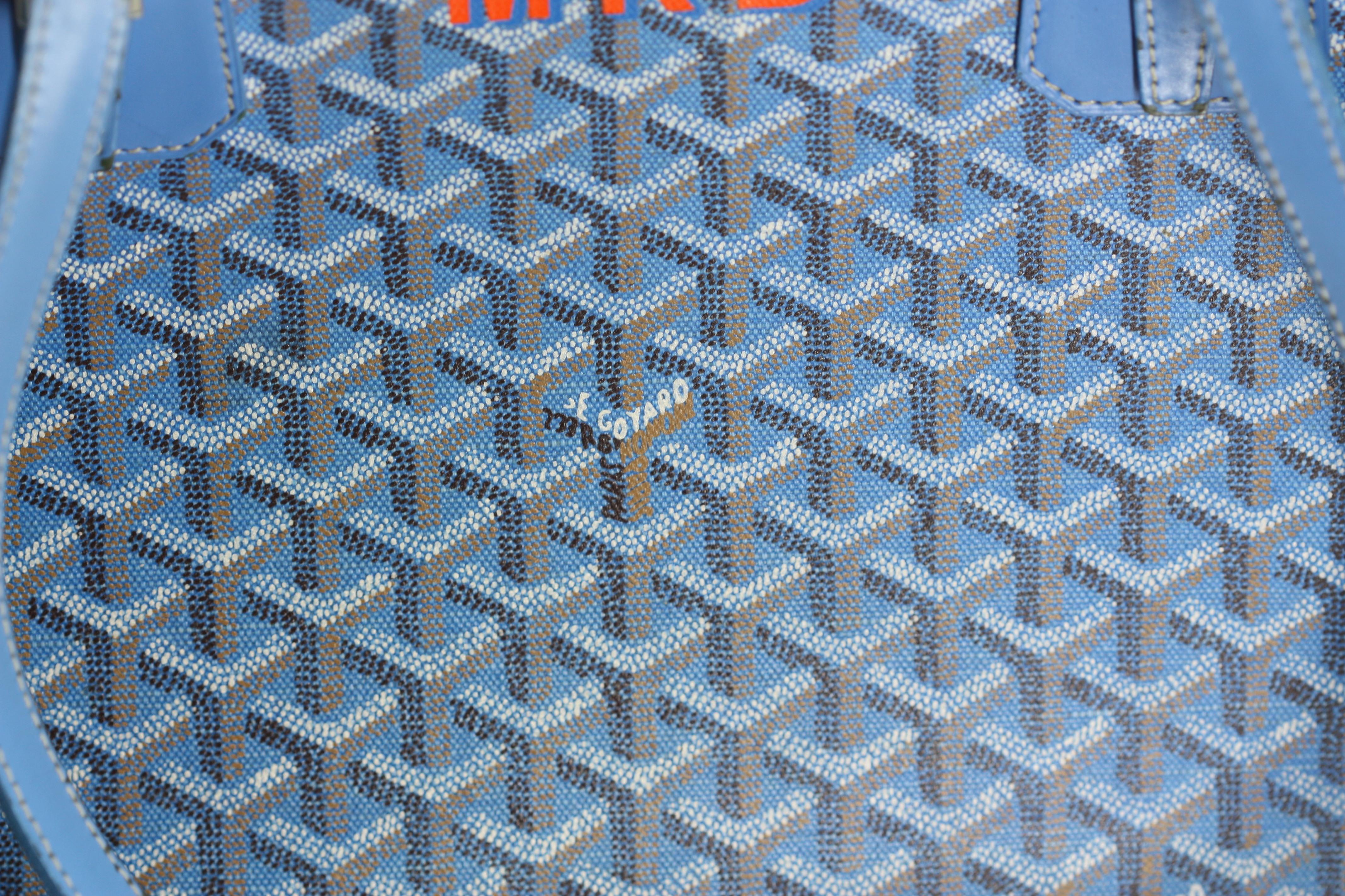 E. Goyard Sac à main en toile imprimée Unisexe en vente