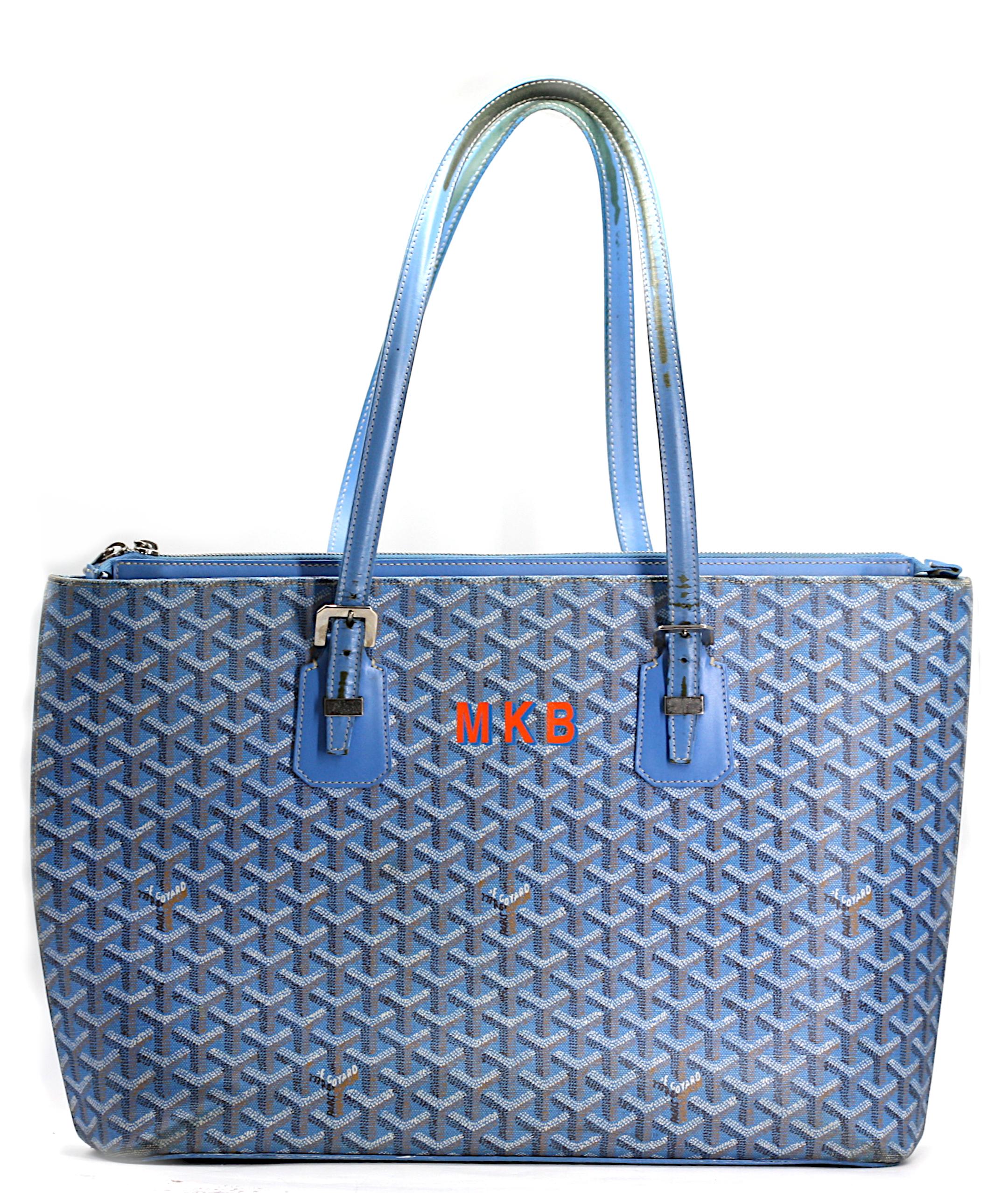 E. Goyard Sac à main en toile imprimée en vente 3