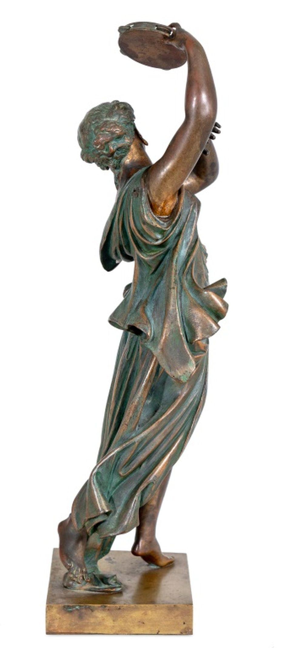 E. H. Dumaige Patinierte Bronzefigur einer Muse (Neoklassisch) im Angebot