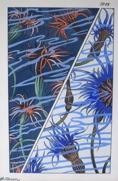 Fantaisies Oceanographiques Pochoir Planche 19 c1926