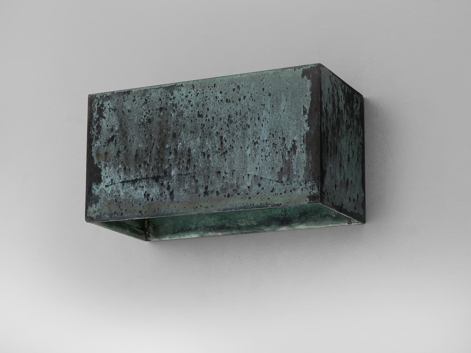 Mid-20th Century E. Hansson & Co. Pair of Swedish Copper Wall Lights