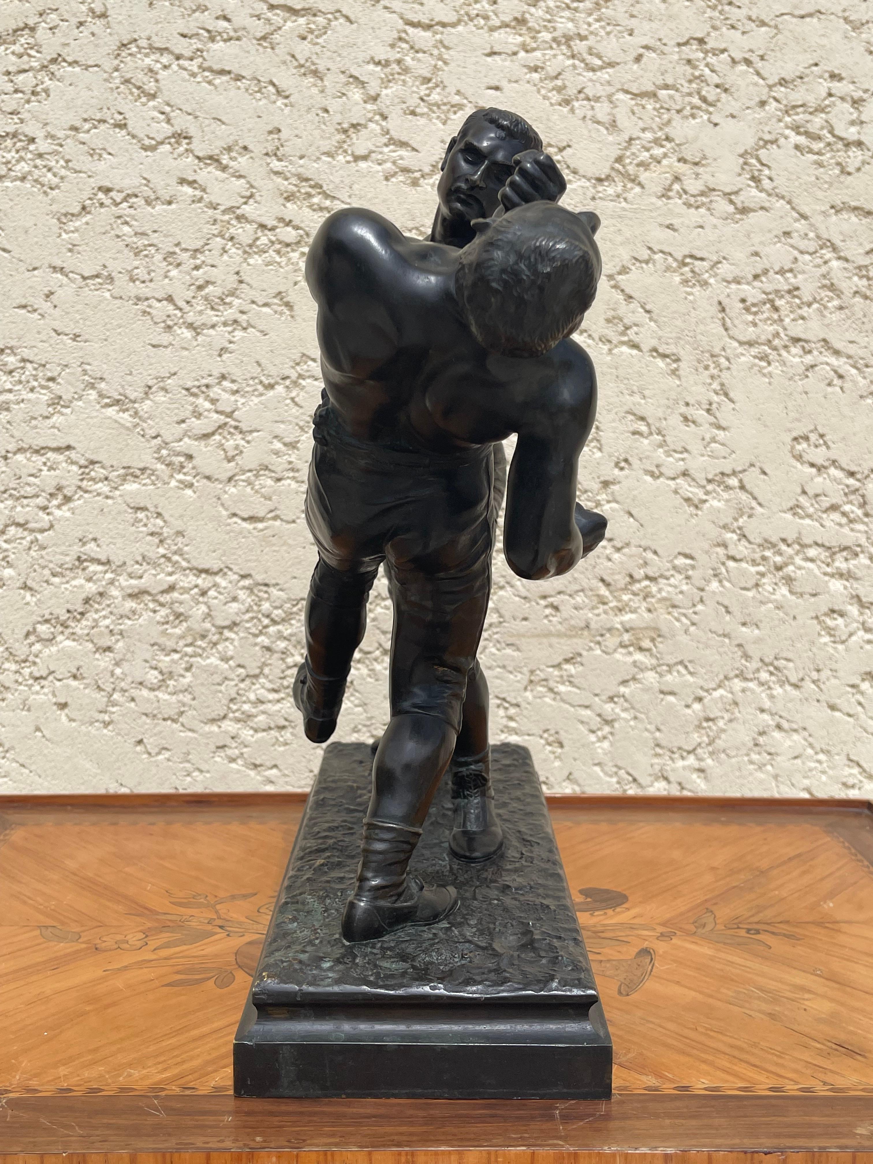 E. Hébert - Bronze, Unarmed Combat For Sale 11
