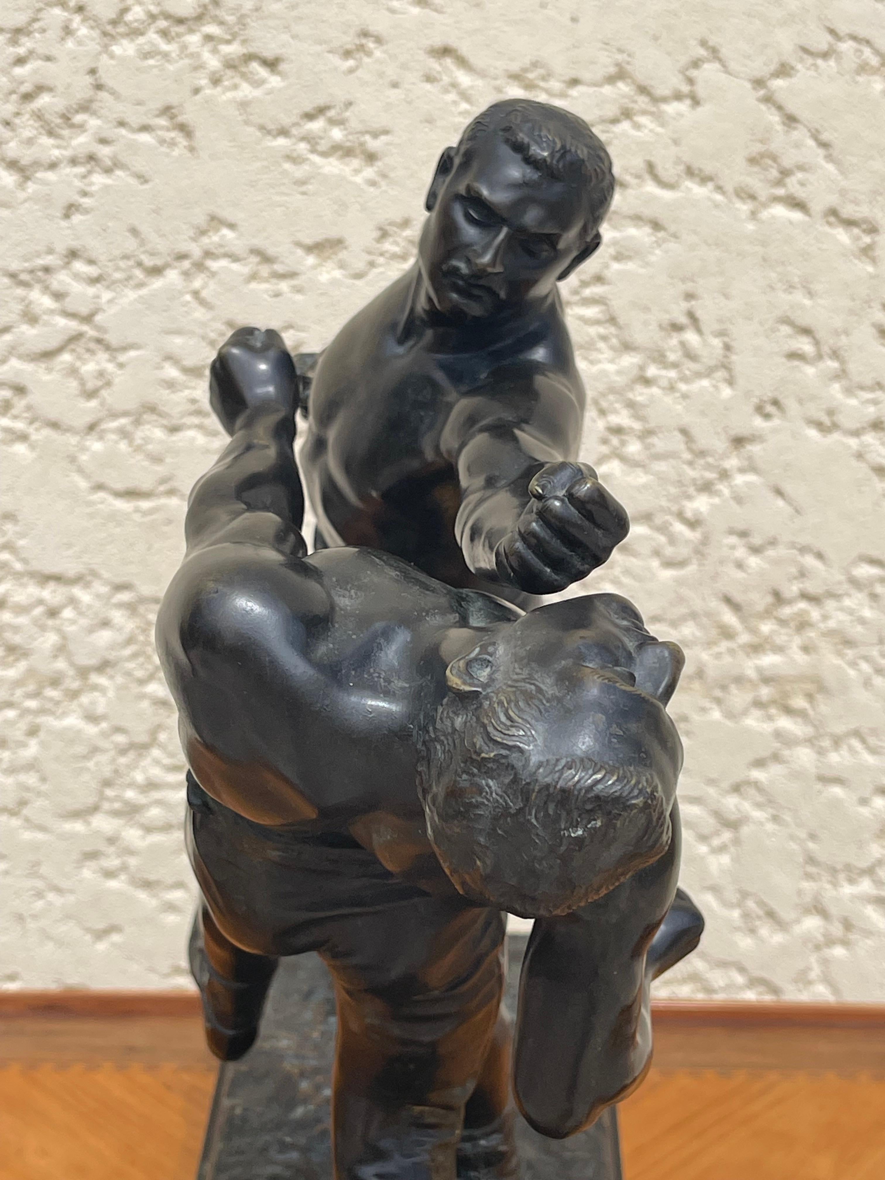 E. Hébert - Bronze, Unarmed Combat For Sale 12