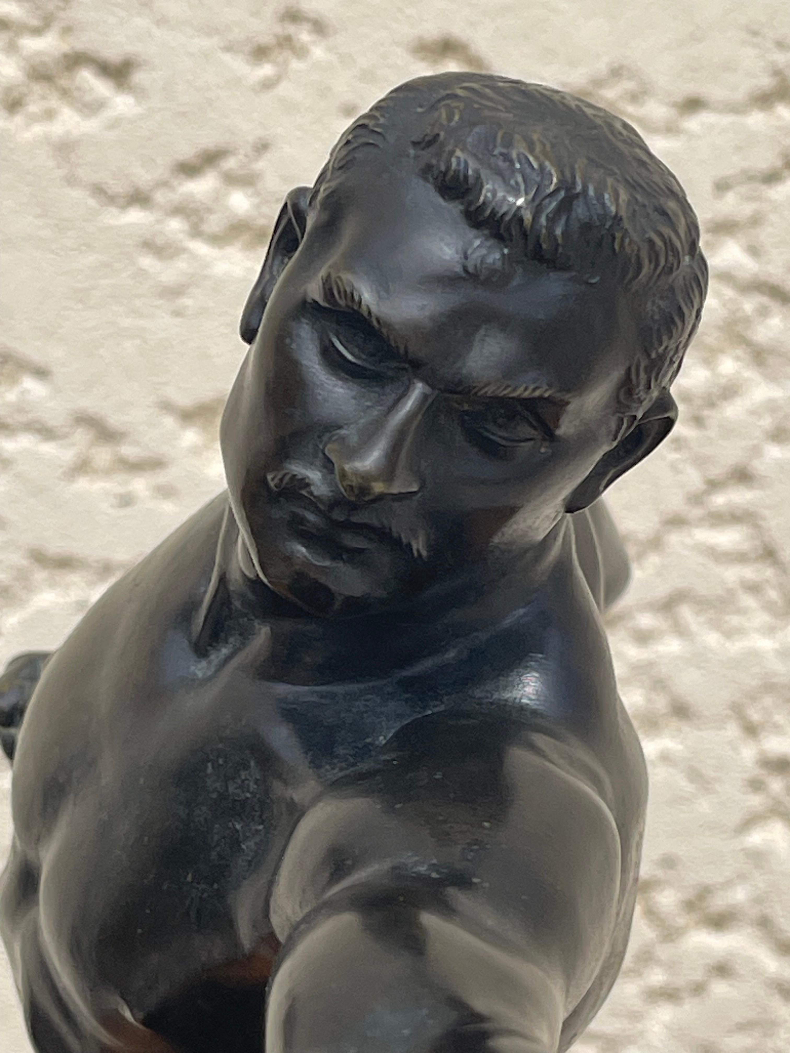 E. Hébert - Bronze, Unarmed Combat For Sale 13