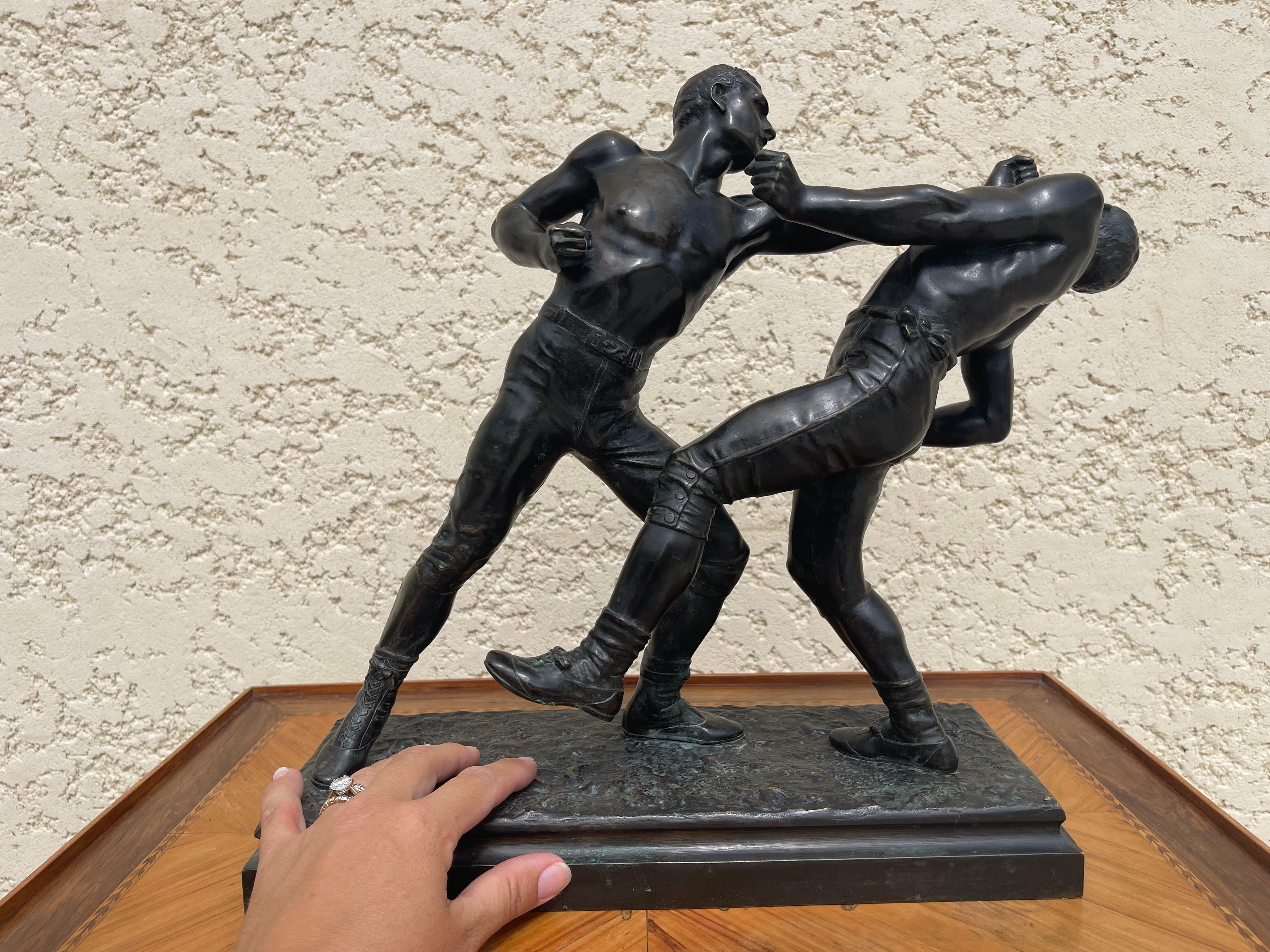E. Hébert - Bronze, Unarmed Combat For Sale 14