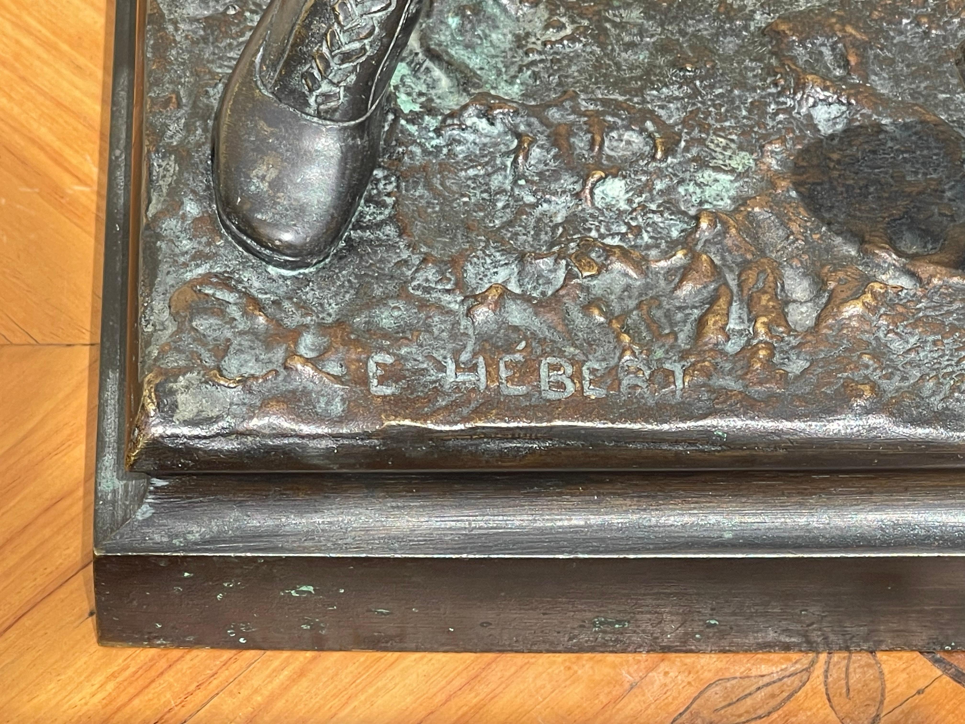 E. Hébert - Bronze, Unarmed Combat For Sale 4
