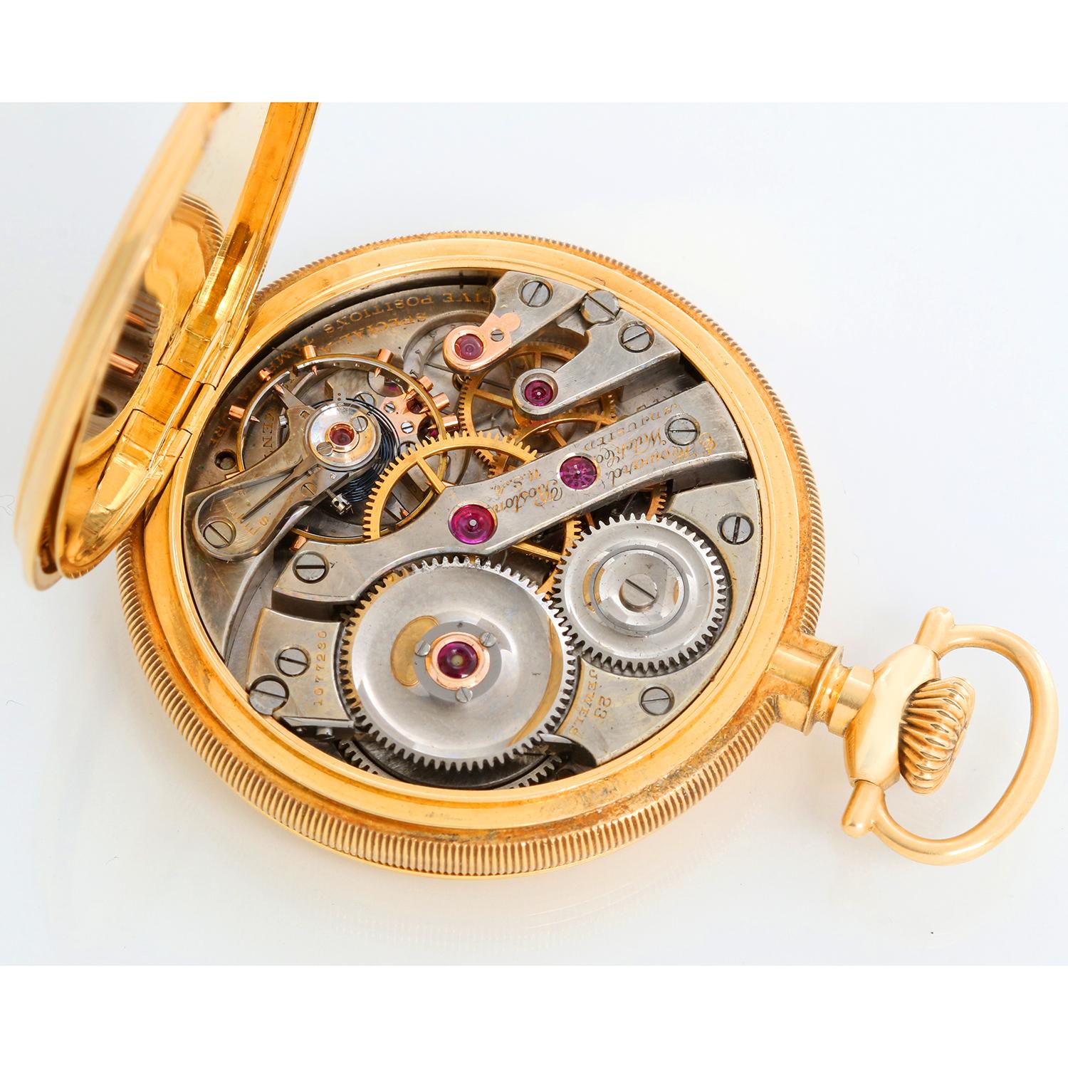 Men's E. Howard Watch Co. 18k Yellow Gold Pocket Watch For Sale