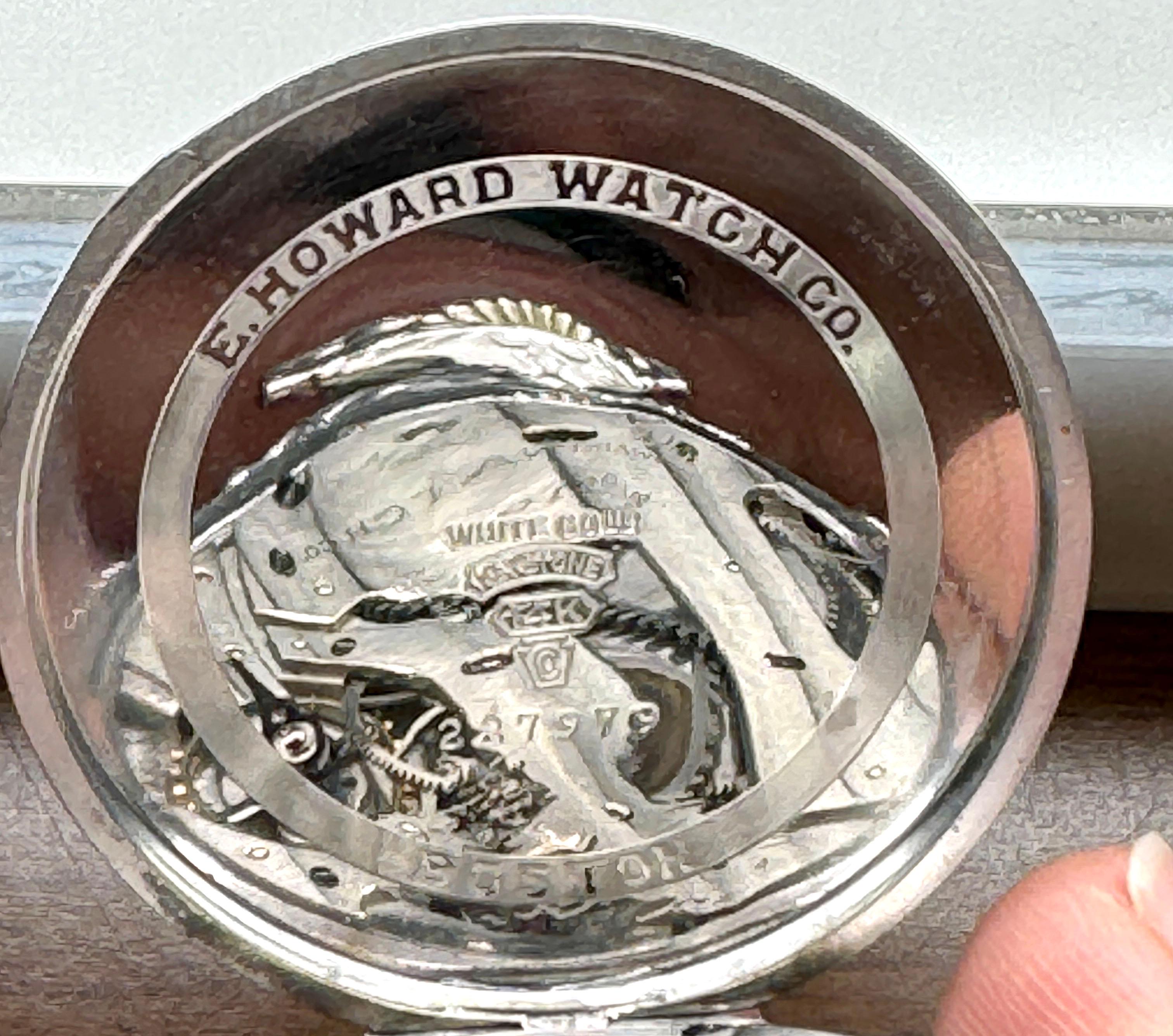 Art Deco E. Howard Watch Co. Vintage Open Face Pocket Watch 14K Gold Original 1920's
