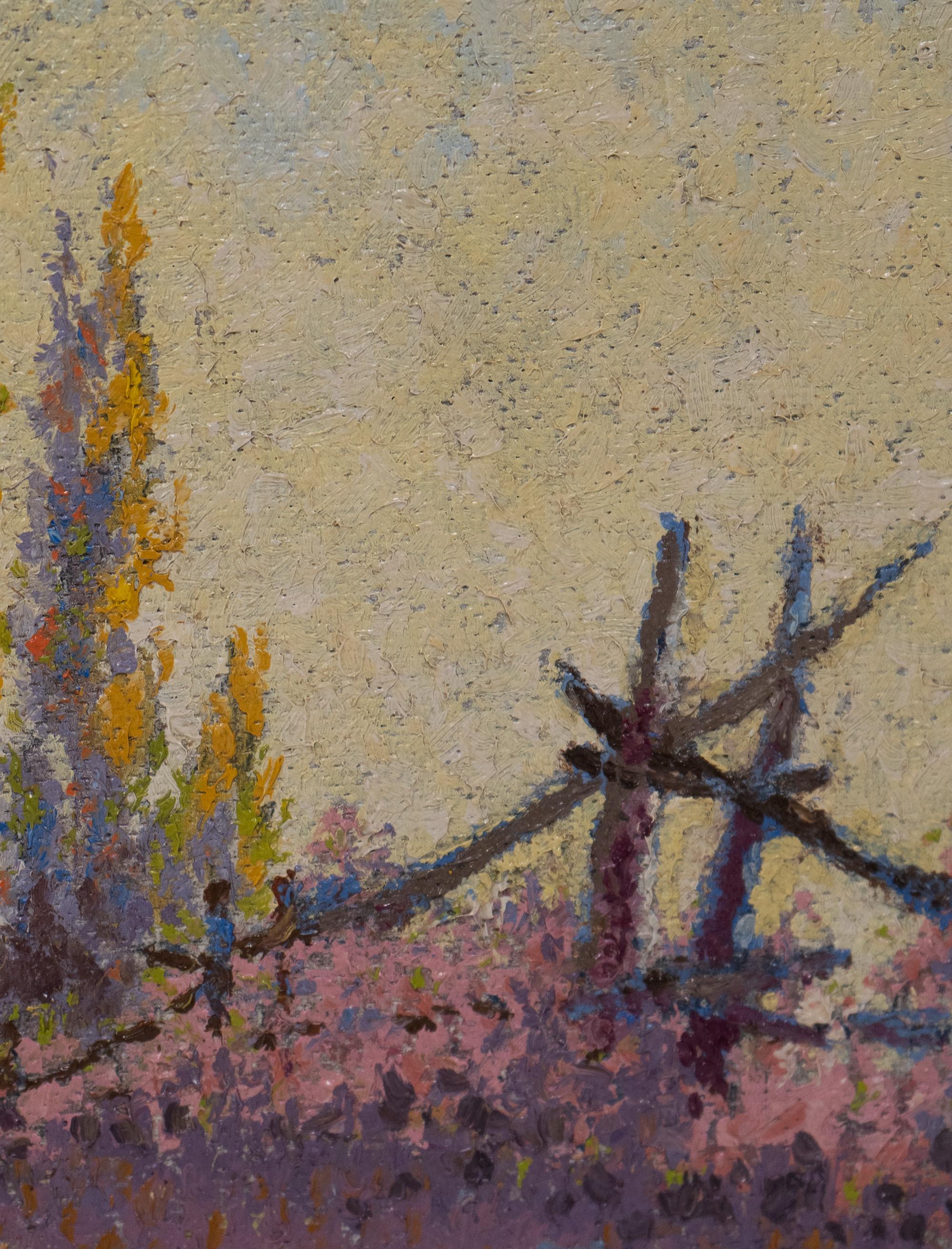 Golden Poplars - American Impressionist Painting by E. J. Bird