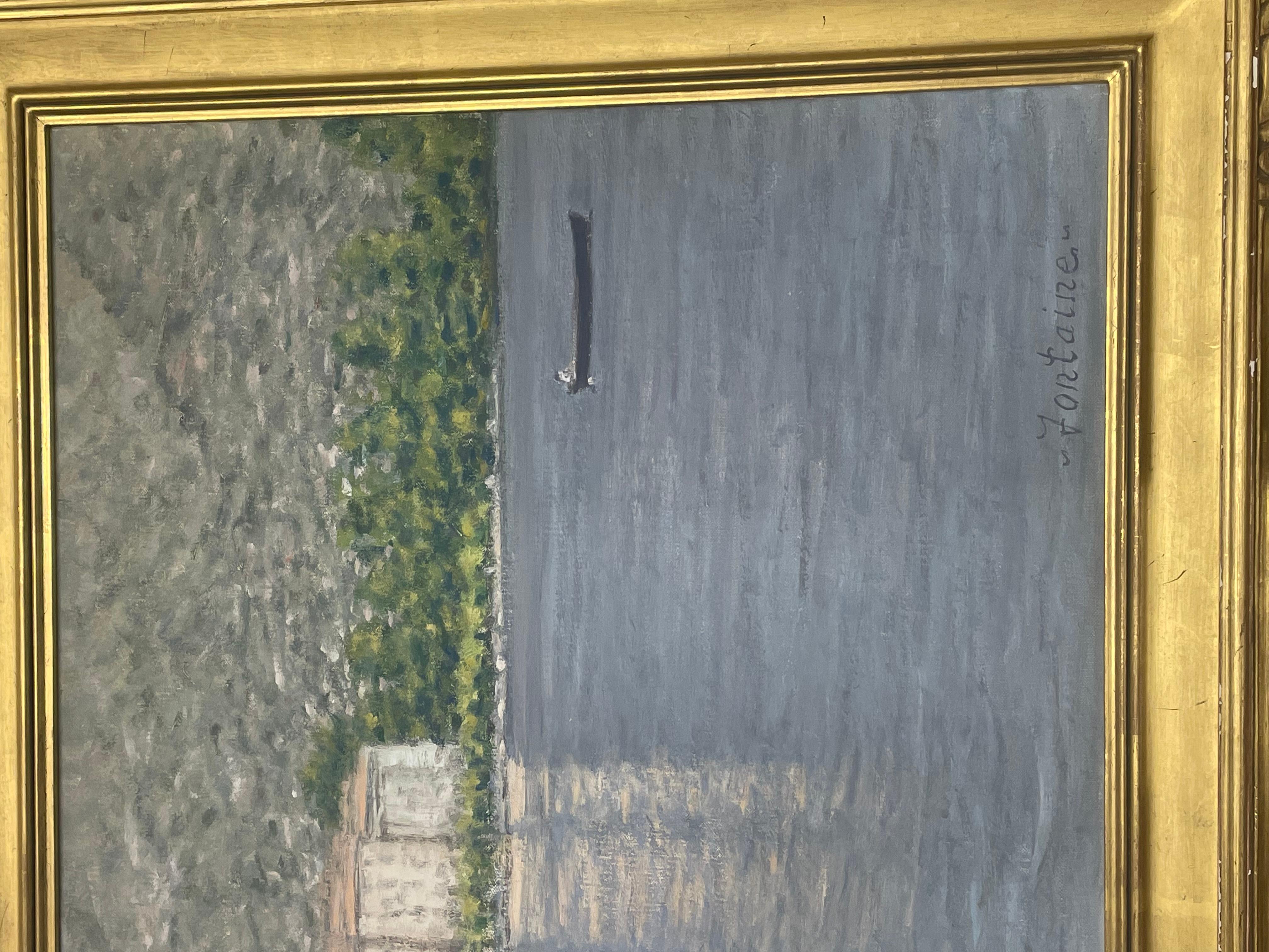 This is an E. Joseph Fontaine original oil painting on canvas. In good condition measures 