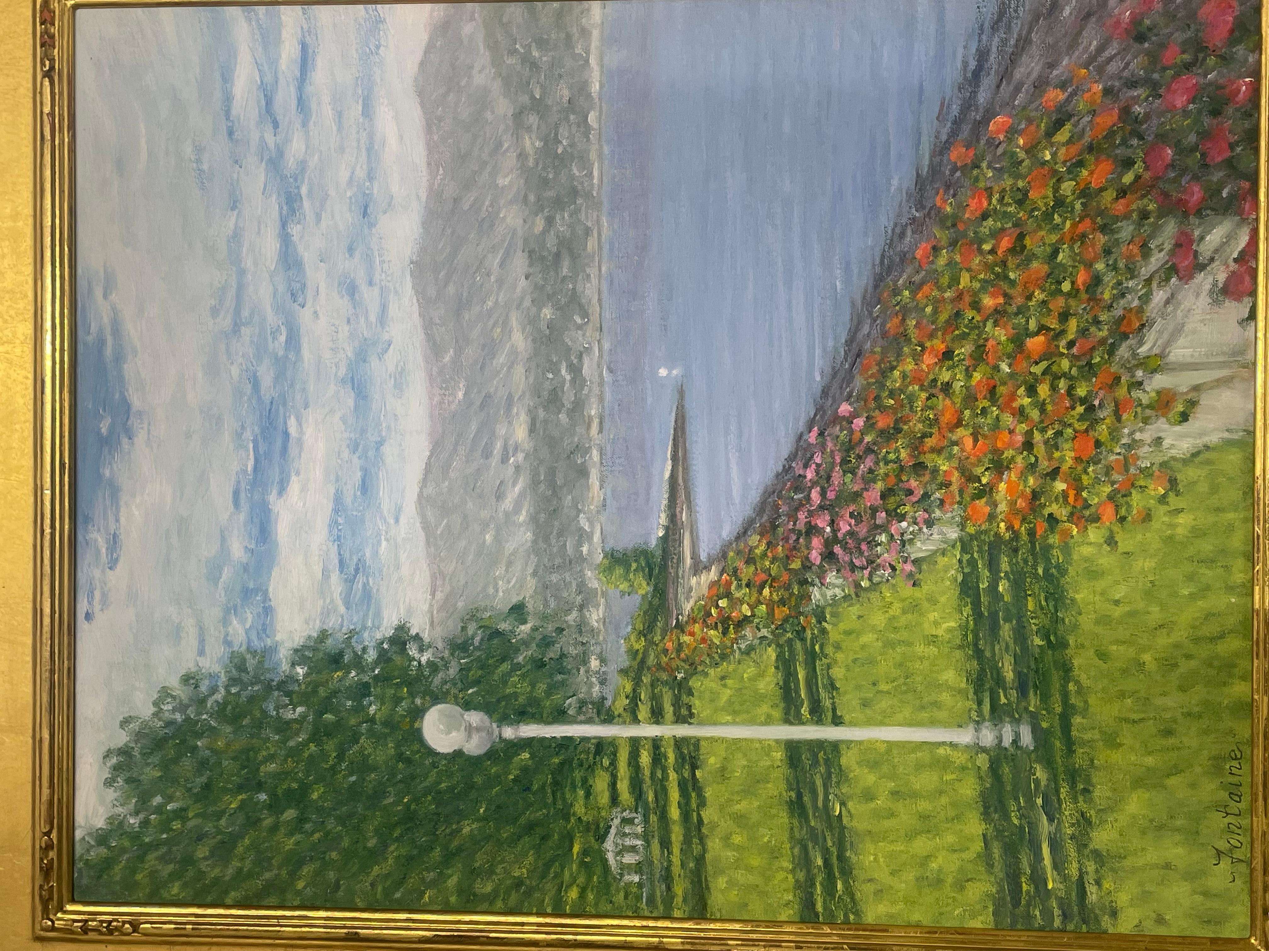 This is an E. Joseph Fontaine original oil painting on canvas. In good condition measures 37x30