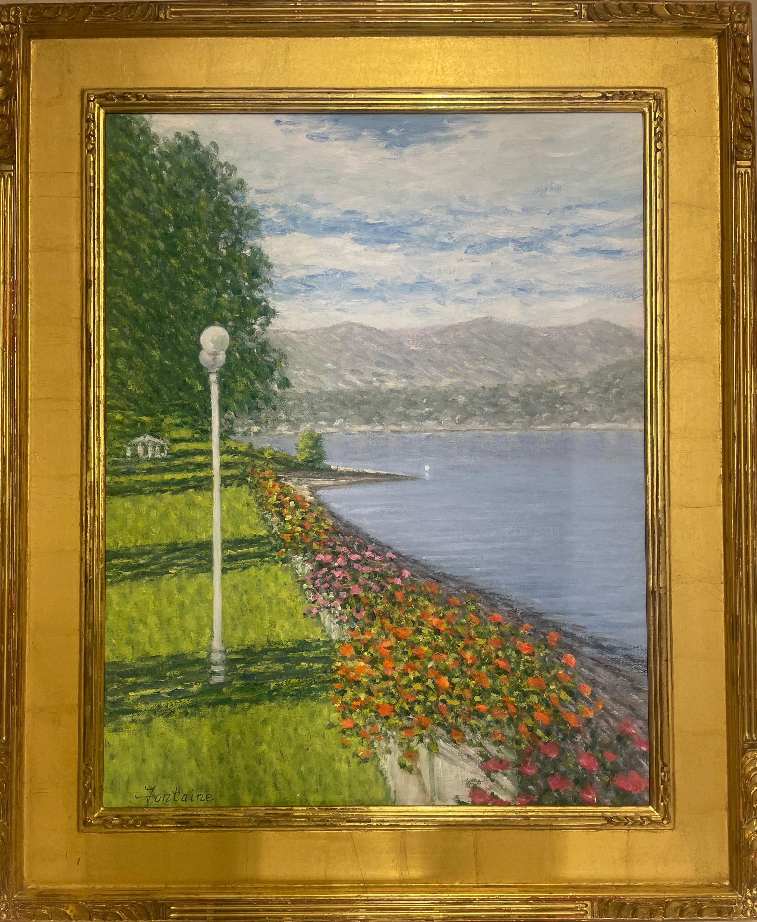 “Lake Maggiore” - Painting by E. Joseph Fontaine