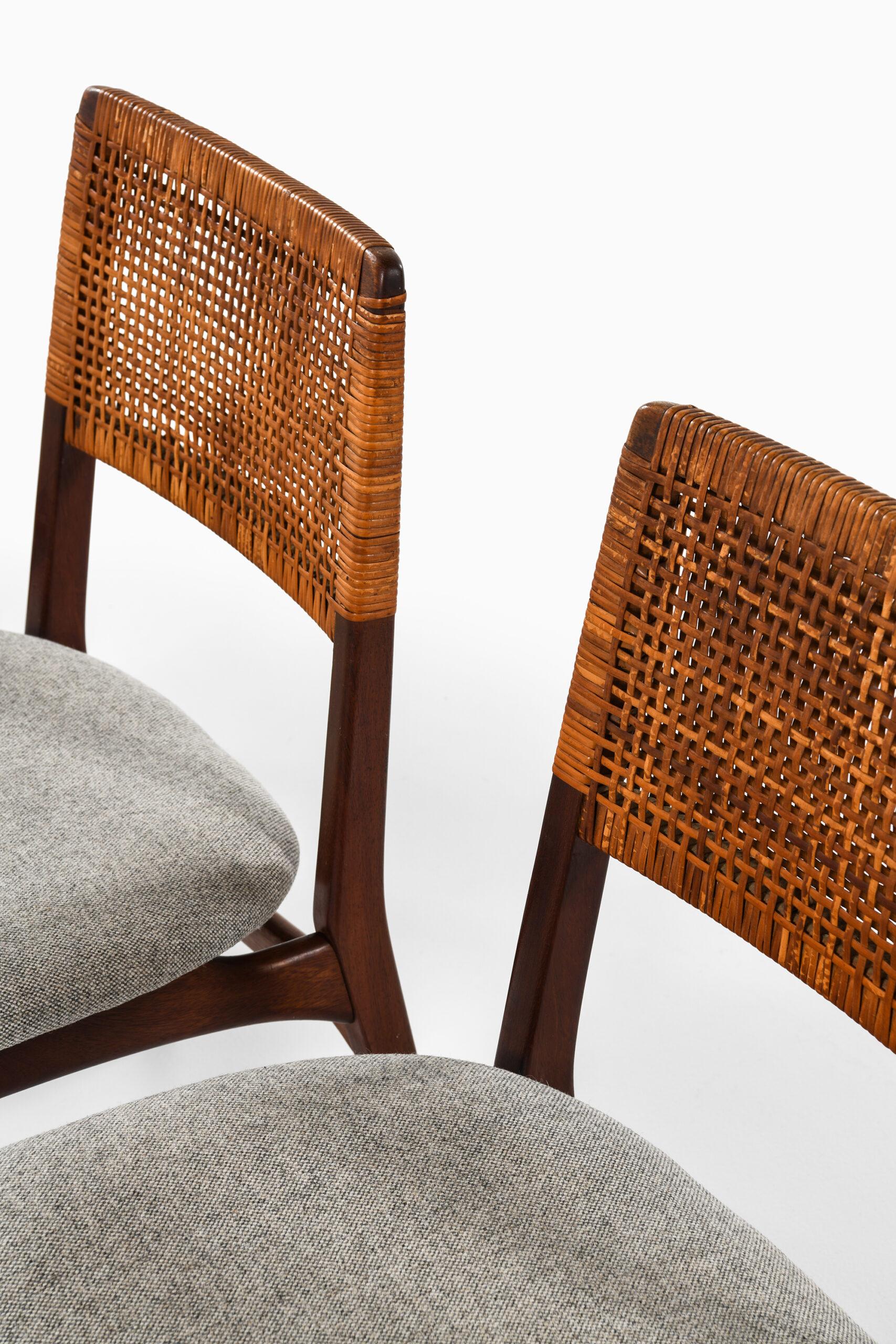 Scandinavian Modern E. Knudsen Dining Chairs Model 47 Produced by Jensen & Lykkegaard