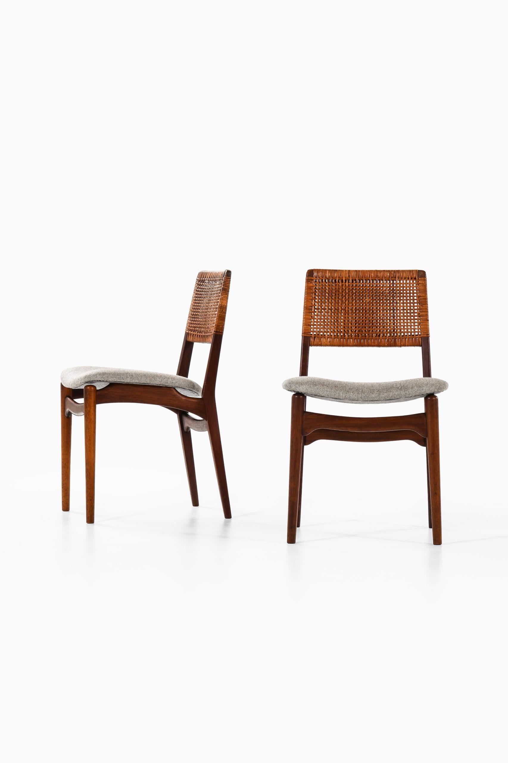 Danish E. Knudsen Dining Chairs Model 47 Produced by Jensen & Lykkegaard
