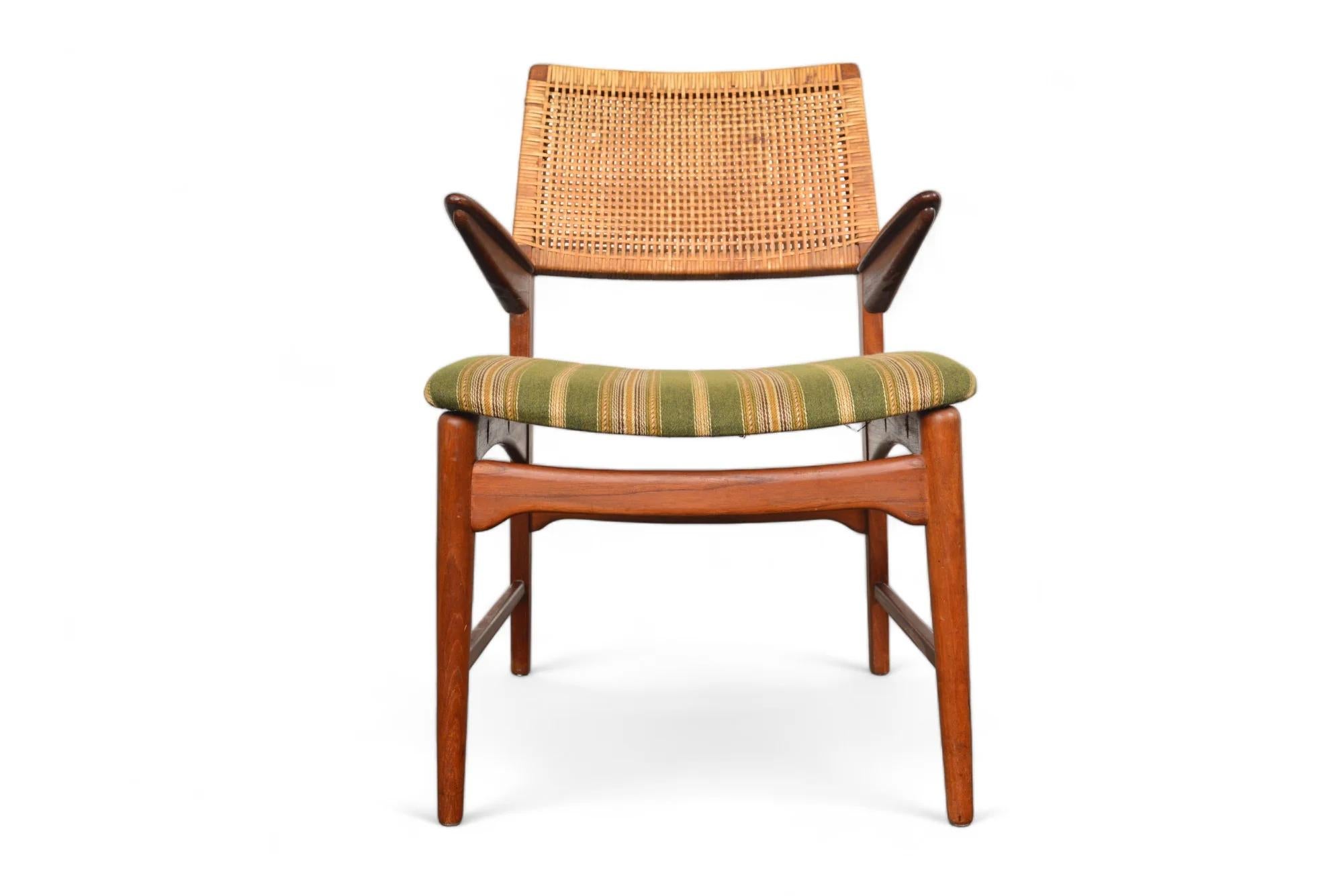 E Knudsen Model 48 Armchair In Teak + Cane For Sale 1