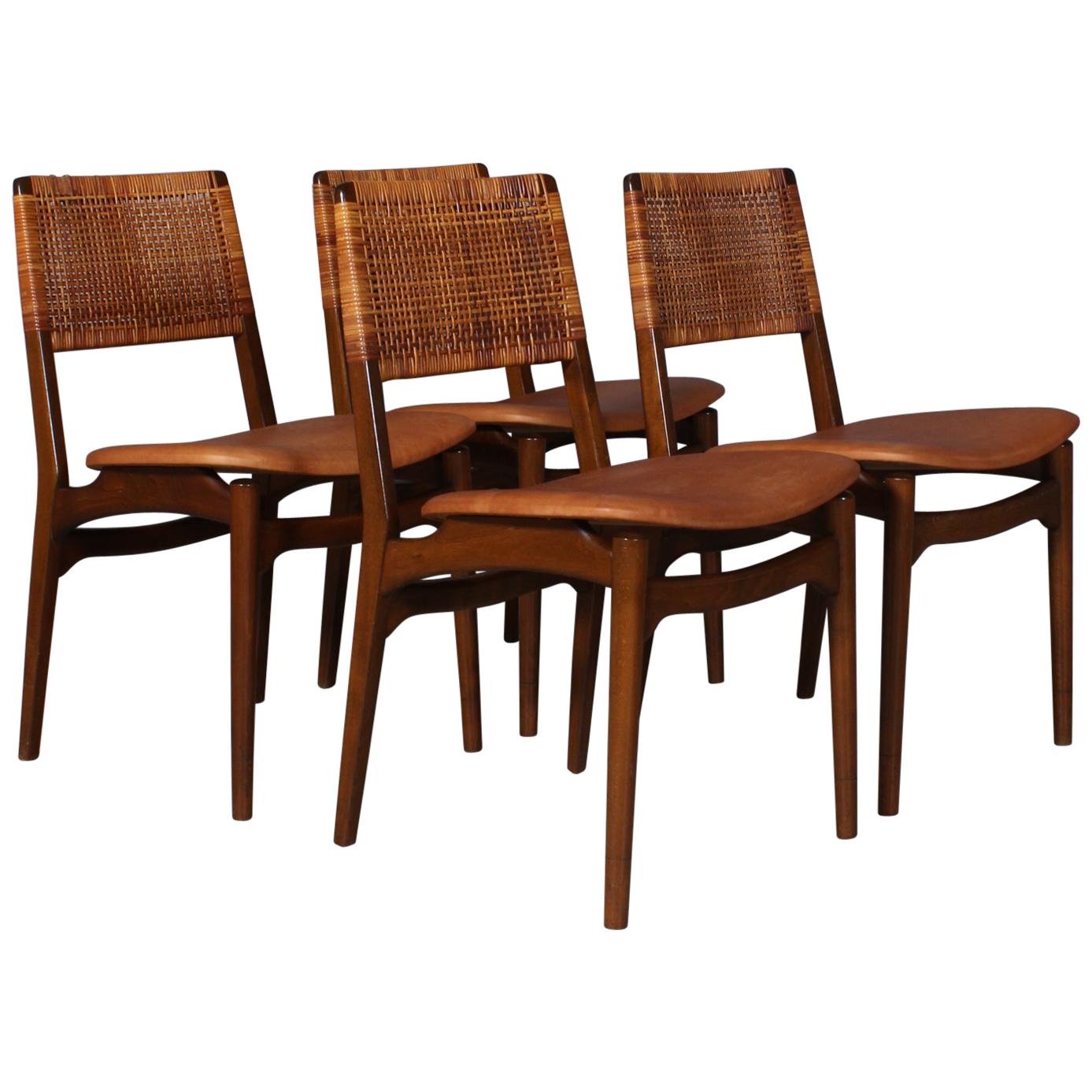 E. Knudset Set of Four Dining Chairs