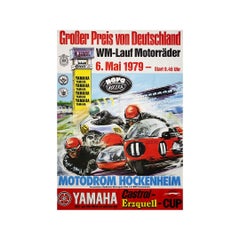 1979 Originalplakat von E. Koch - Großer Motorradpreis von Deutschland