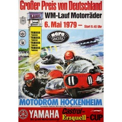 1979 Originalplakat von E. Koch - Großer Motorradpreis von Deutschland