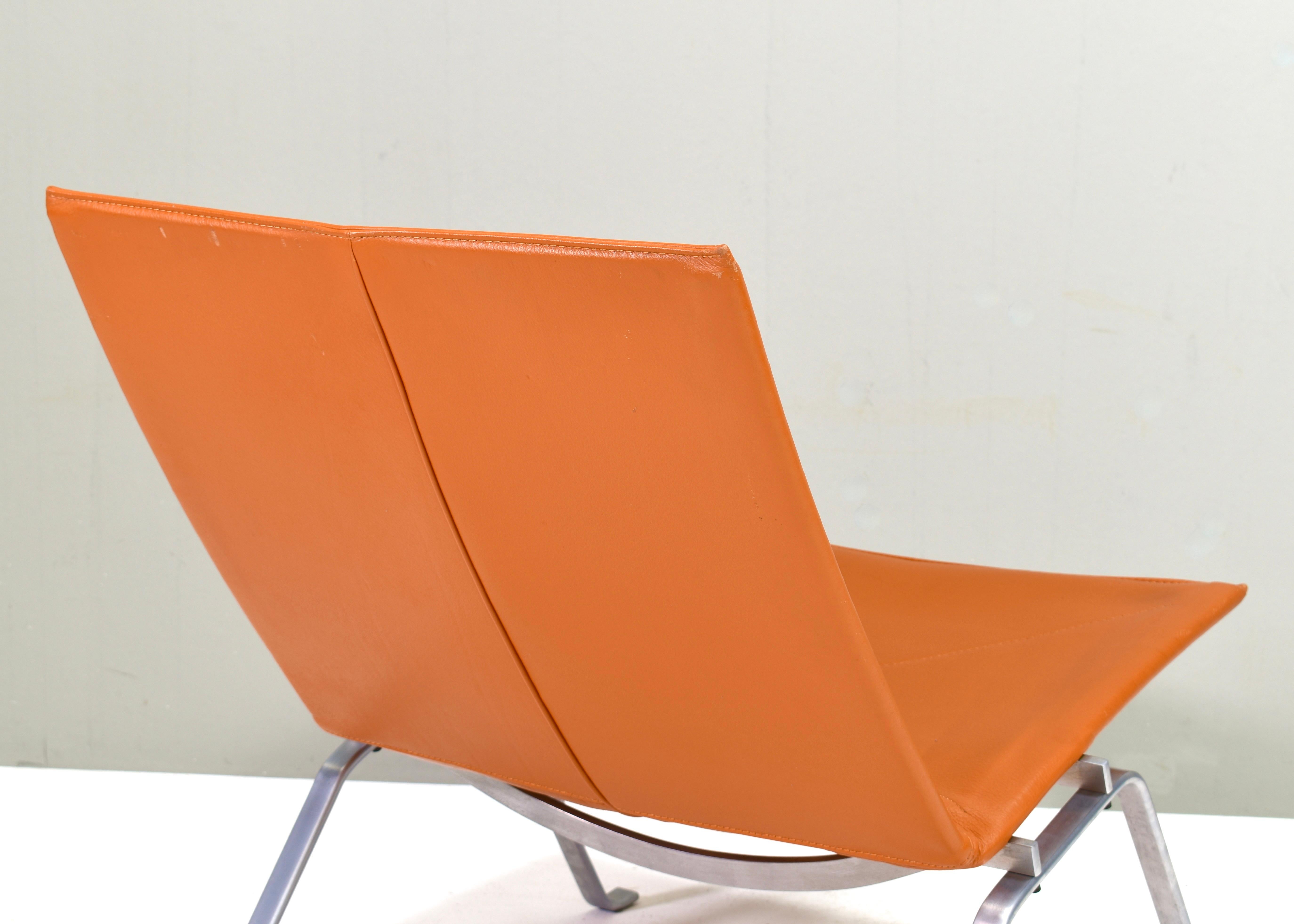 E. Kold Christensen PK22 Lounge Chair von Poul Kjaerholm 1. Auflage Dänemark - 1960er Jahre (Edelstahl) im Angebot