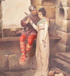 E. La Fontaine Painted Porcelain Charger