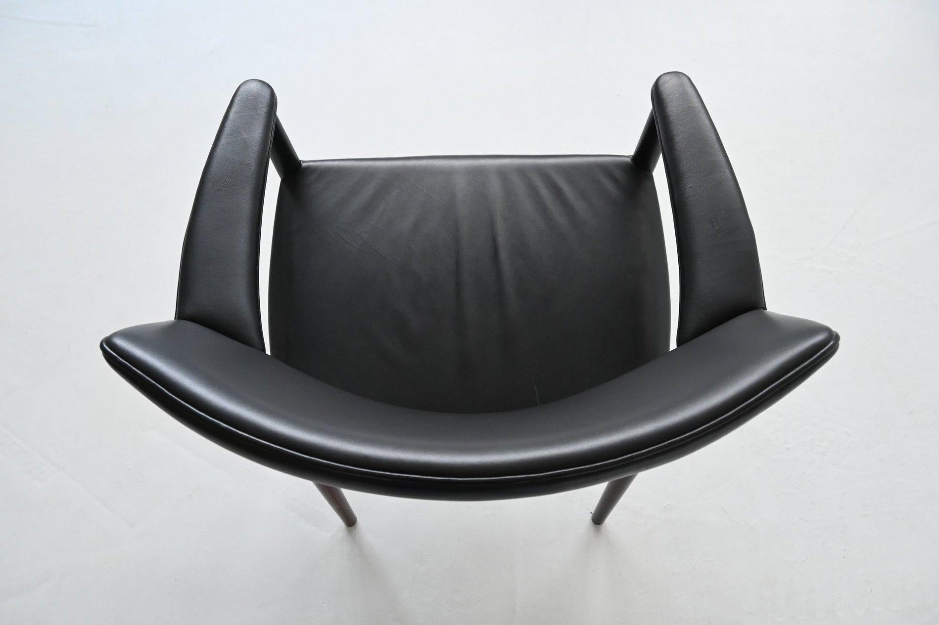 E. Larsen & A. Bender Fauteuil Madsen en palissandre Willy Beck Danemark 1949 en vente 11