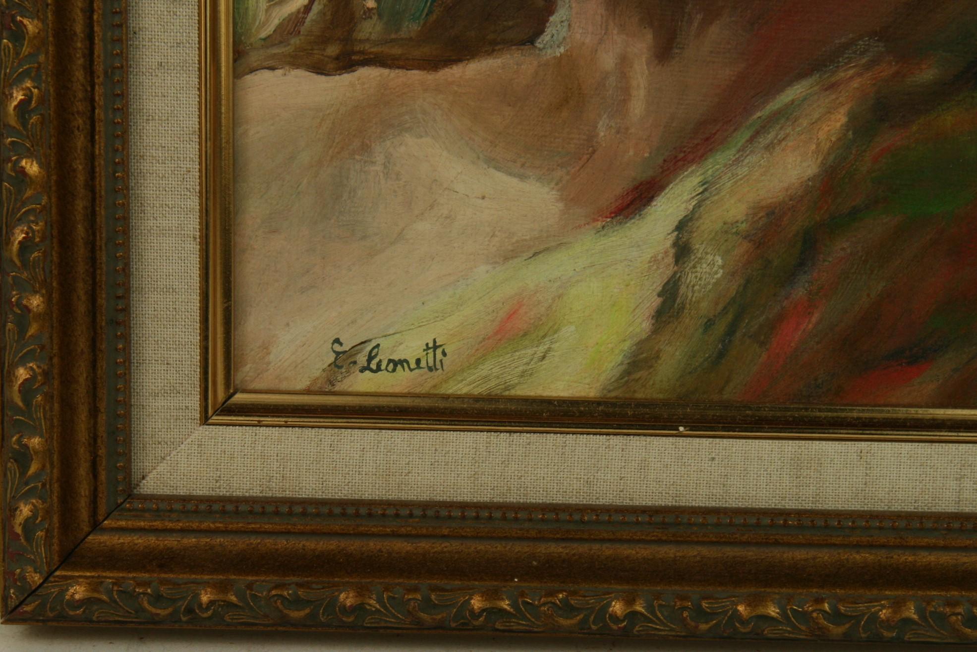 3728 Óleo sobre tabla de artista
Colocada en un marco personalizado
Tamaño de la imagen 12,5x9,5