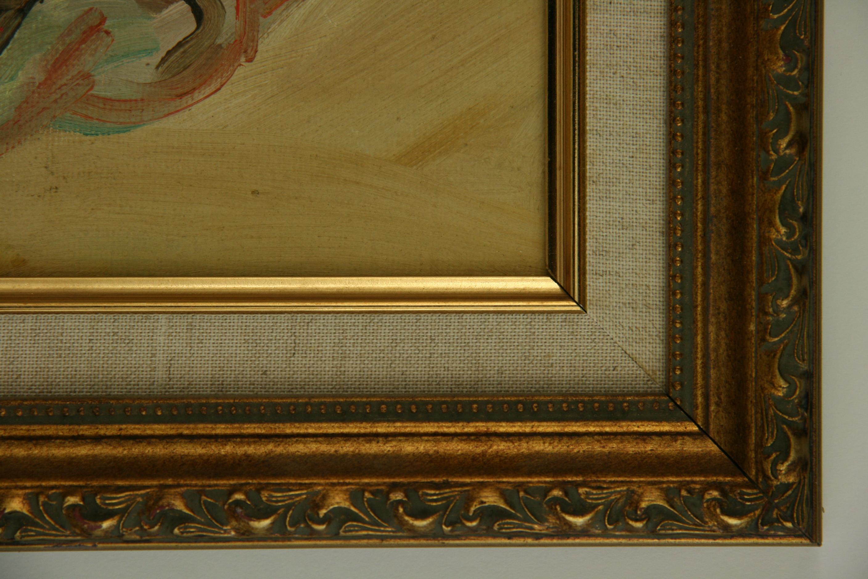 Antiguo Retrato Exótico Femenino al Óleo en venta 2