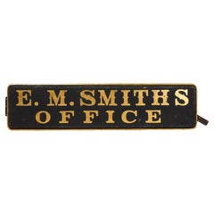 'E. M. Smiths Office' Trade Sign.