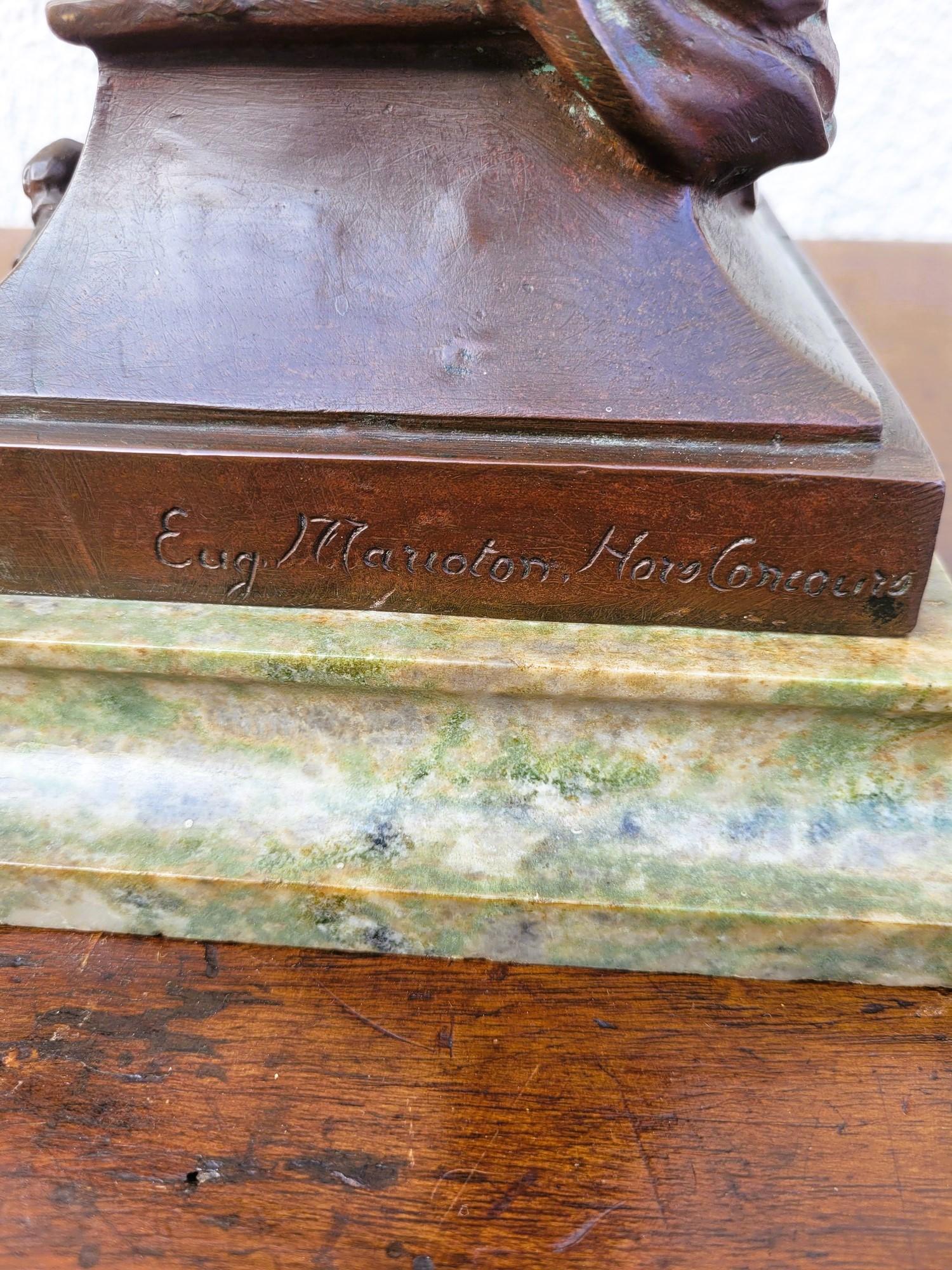 E Marioton, Pompeian Dancer, Signed Bronze, Late 19th Early 20th Century For Sale 7