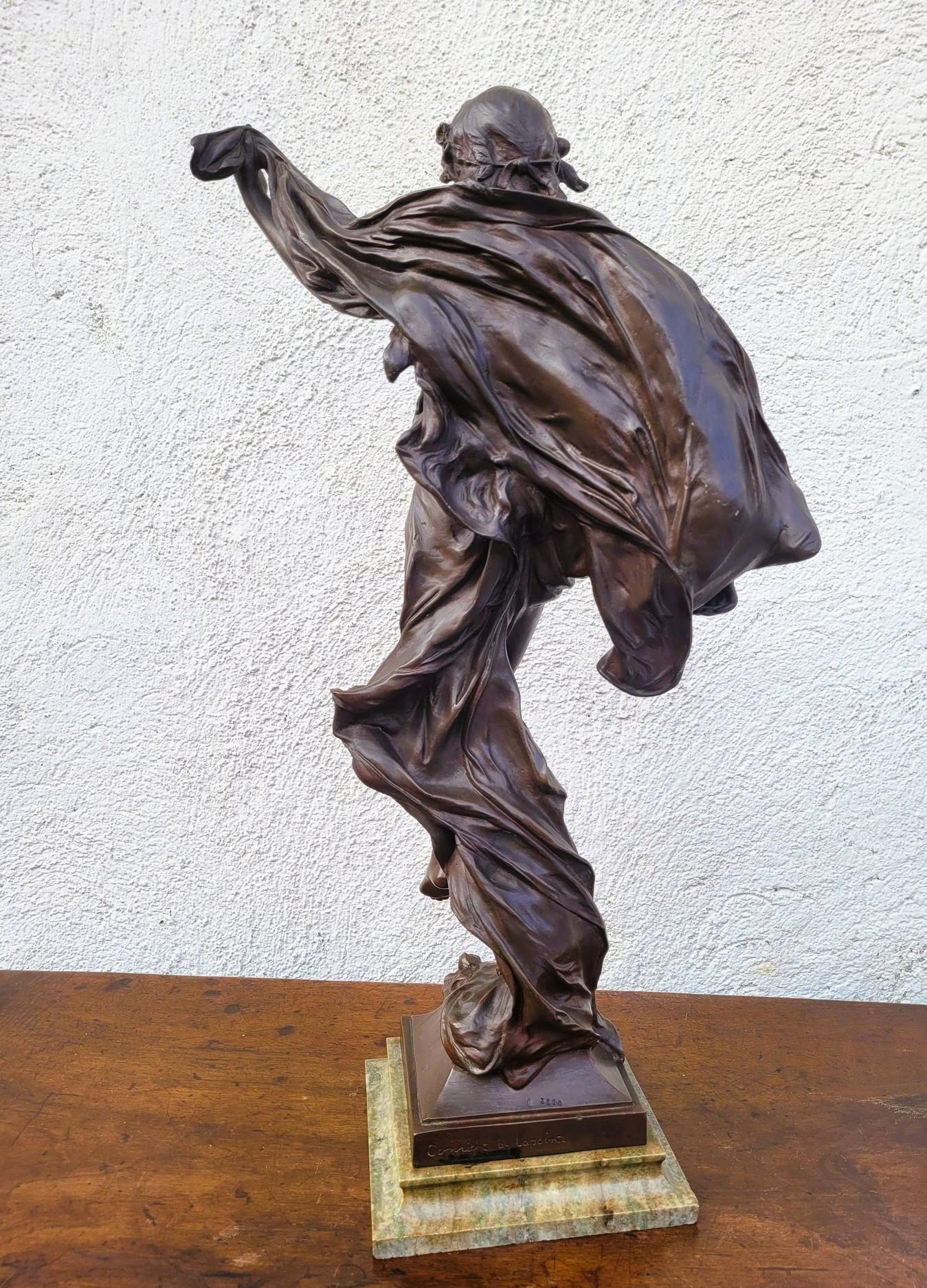 E Marioton, Pompeian Dancer, Signed Bronze, Late 19th Early 20th Century For Sale 8