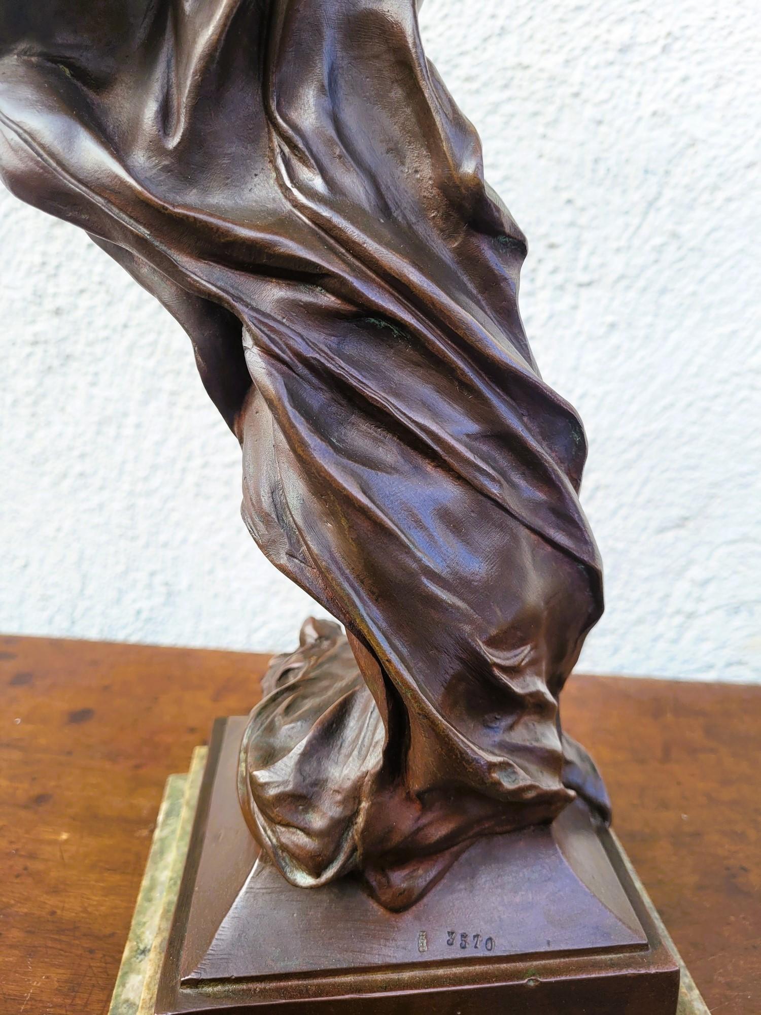 E Marioton, Pompeian Dancer, Signed Bronze, Late 19th Early 20th Century For Sale 9