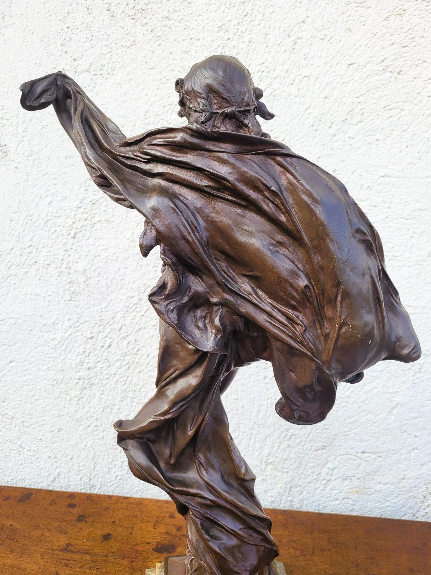 E Marioton, Pompeian Dancer, Signed Bronze, Late 19th Early 20th Century For Sale 10
