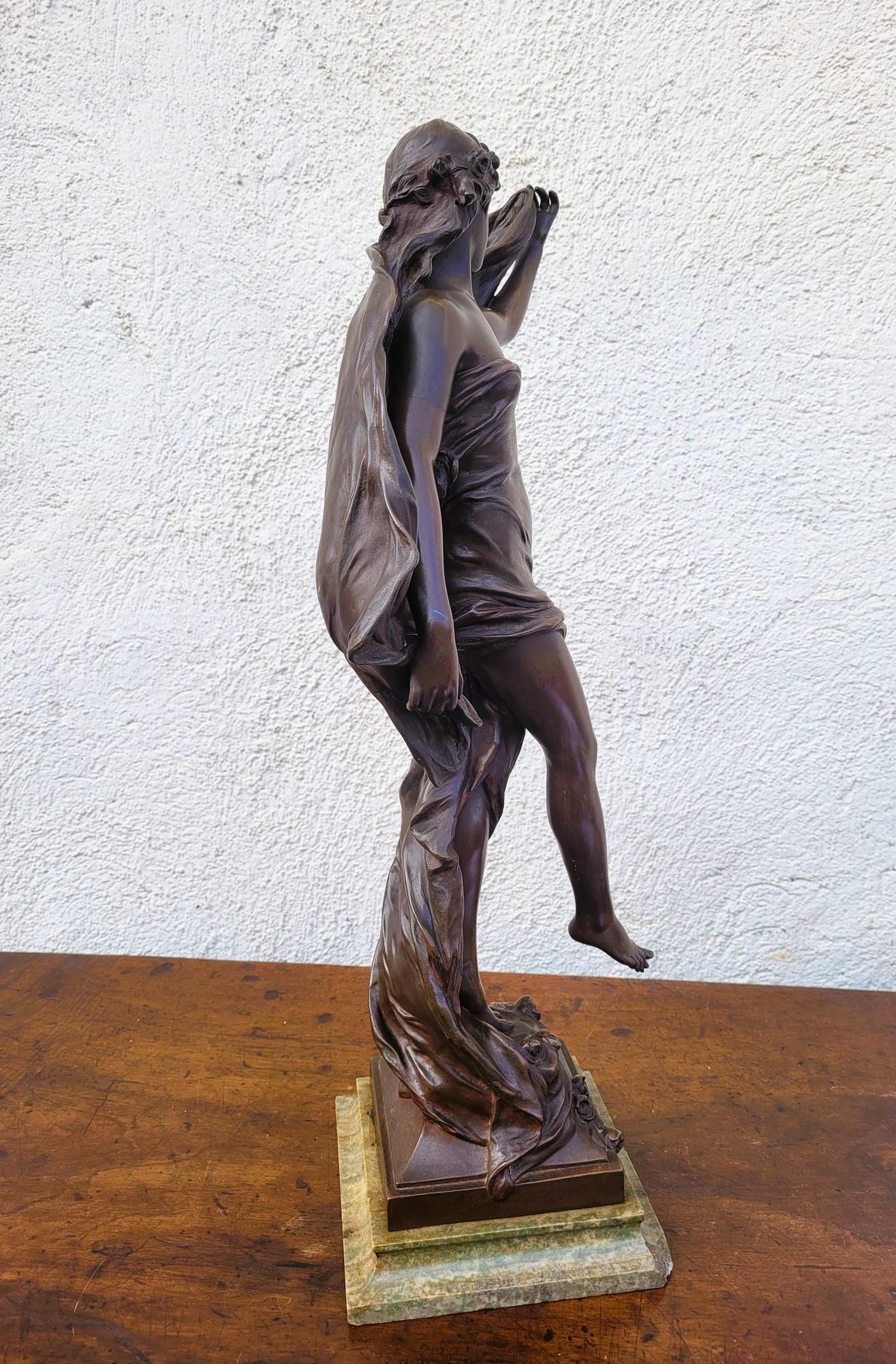 E Marioton, Pompeian Dancer, Signed Bronze, Late 19th Early 20th Century For Sale 11