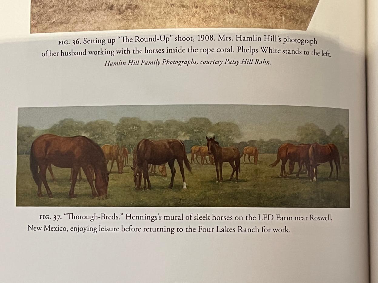 „Die Littlefield-Wandgemälde“  3 WANDGEMÄLDE DER XIT RANCH IN TEXAS. GEMALT Ca. 1910 im Angebot 8