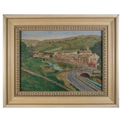 E. MULBE - Vintage Gouache Painting on Panel - Signed - Framed - 20th Century