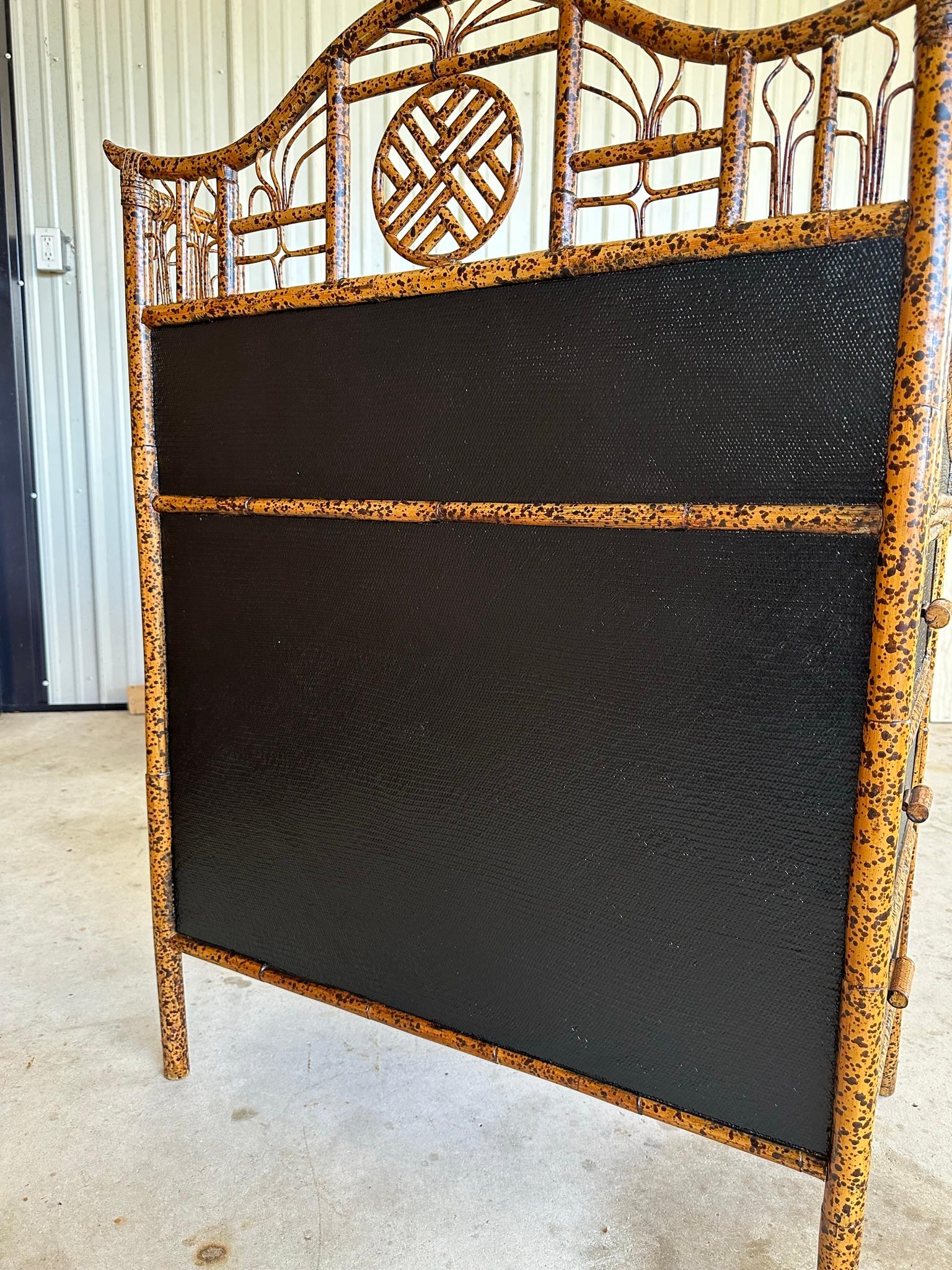 E Murio Manila Refinish Chippendale RTattan Slant Top Desk 2