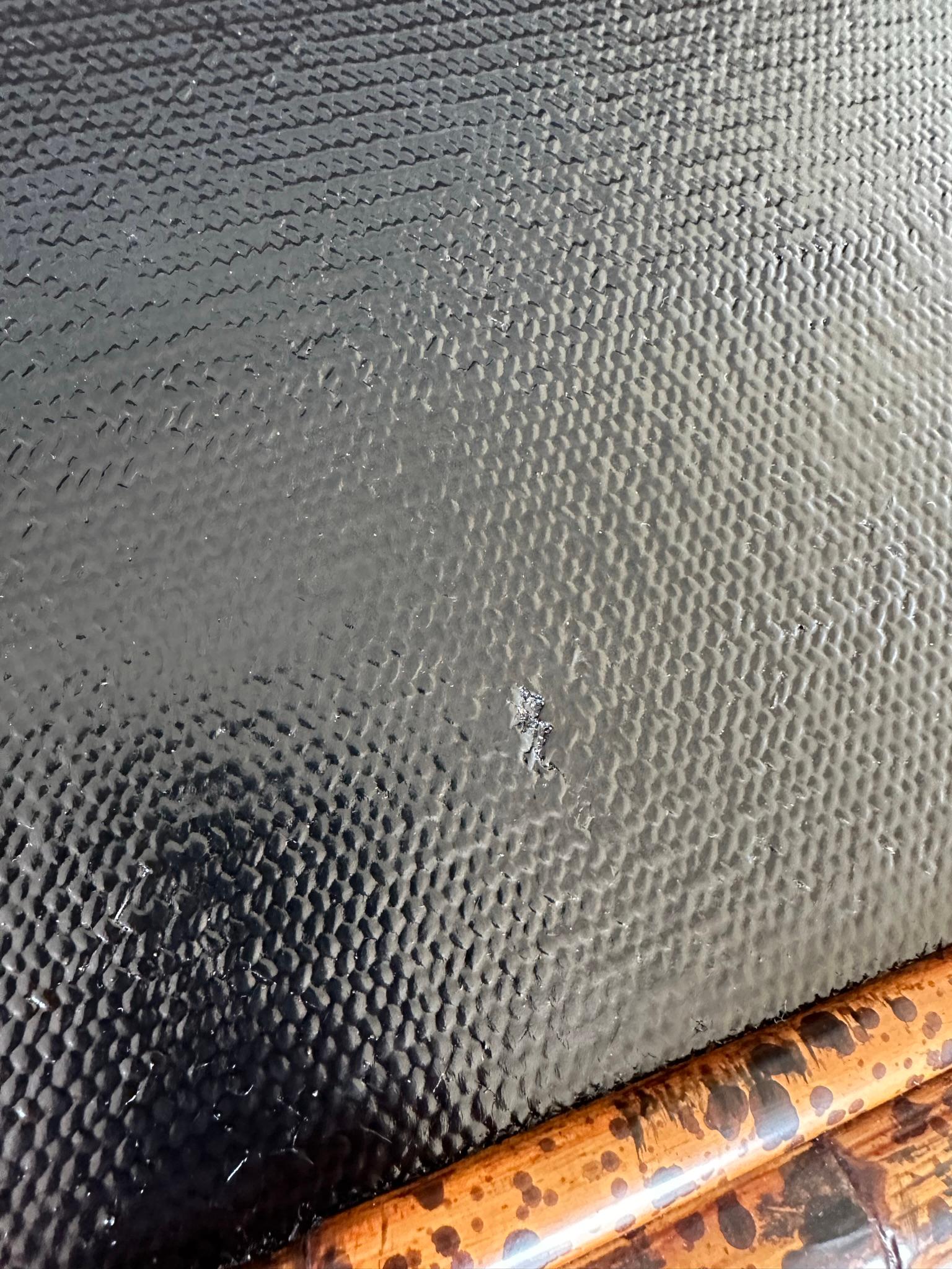 E Murio Manila Refinish Chippendale RTattan Slant Top Desk 3