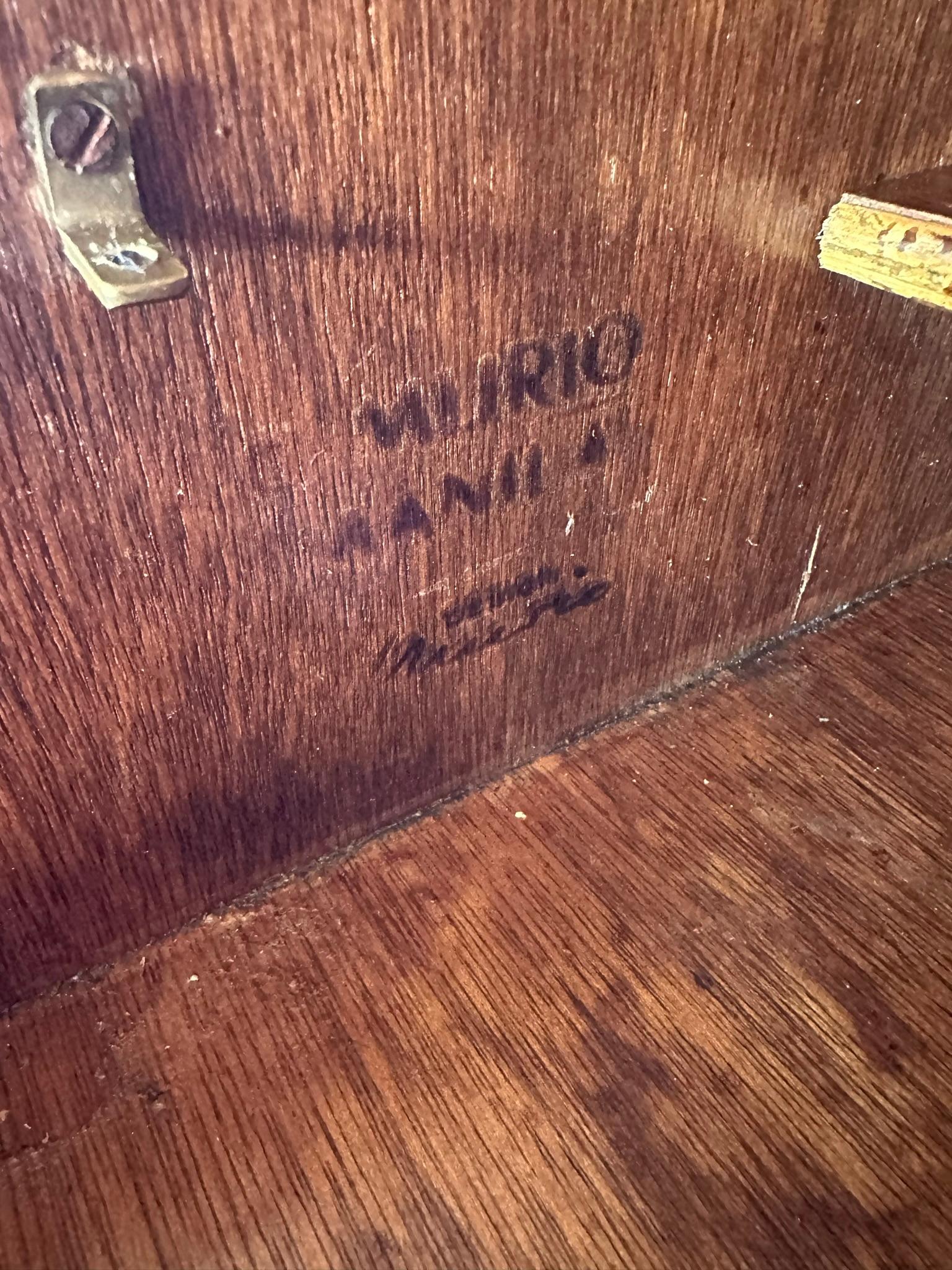 E Murio Manila Refinish Chippendale RTattan Slant Top Desk 7