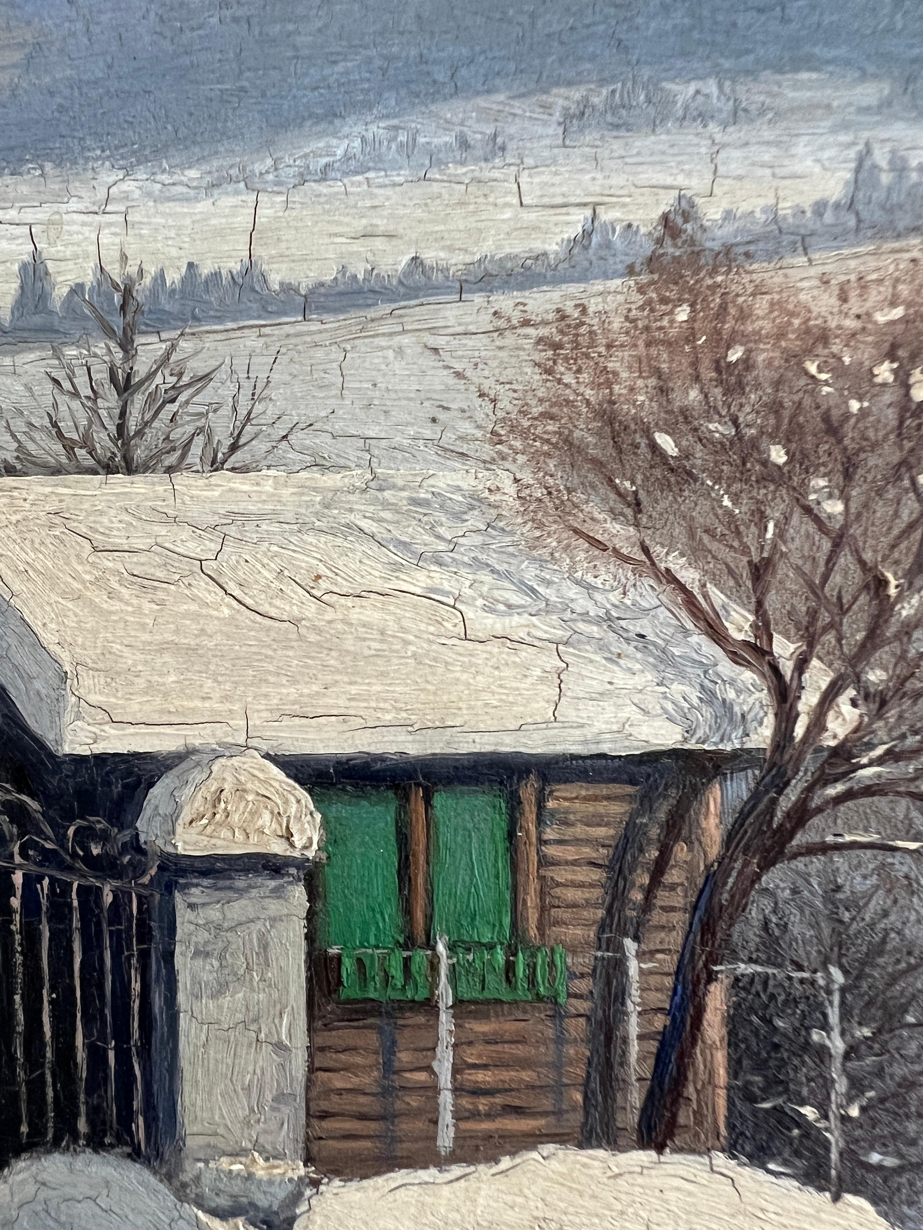 Village sous la neige en vente 1