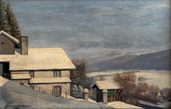Village under the snow