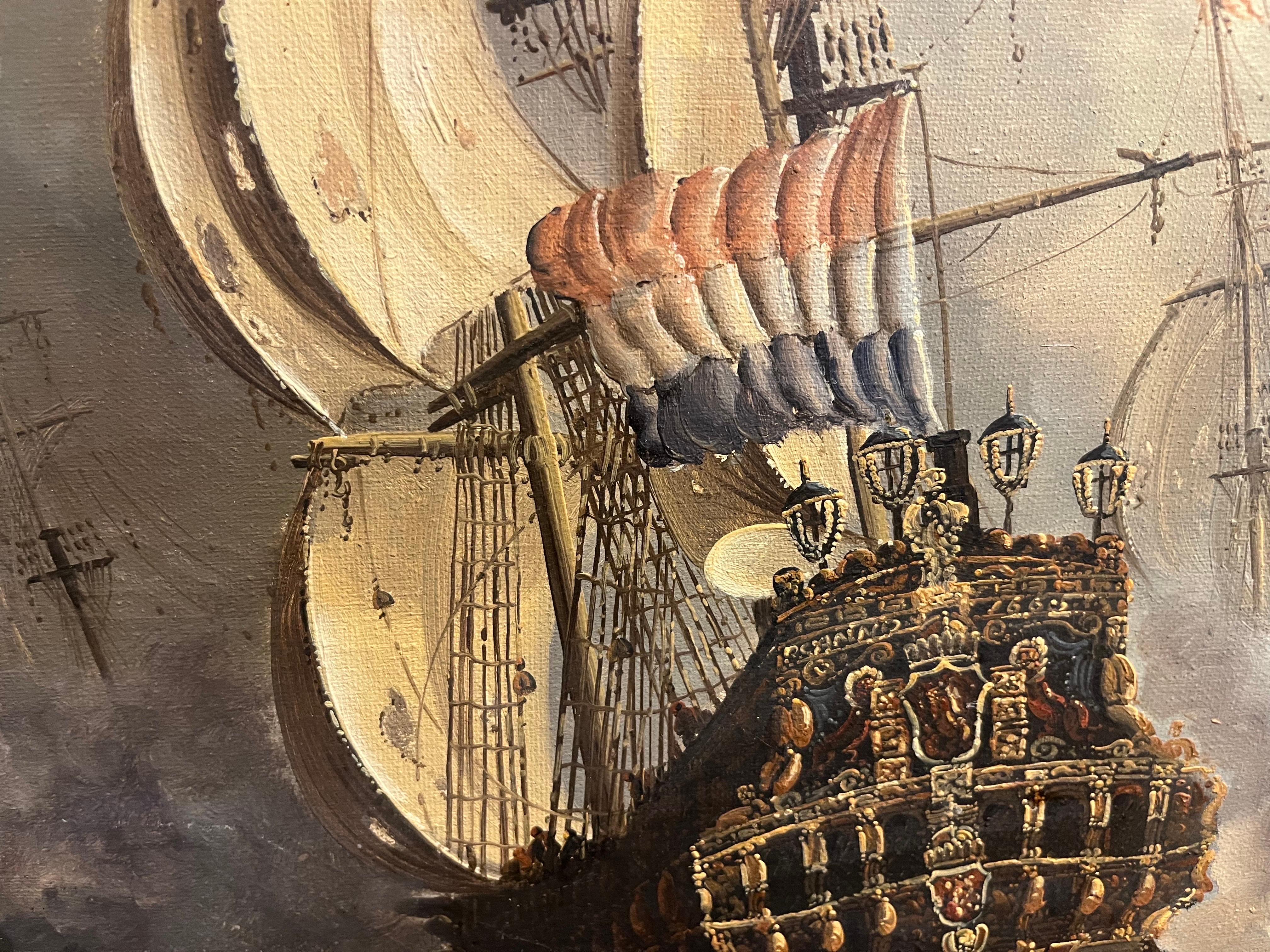 Énorme pièce de maîtresse d'un navire maritime du 20e siècle, FRAME en or bien conservée en vente 13
