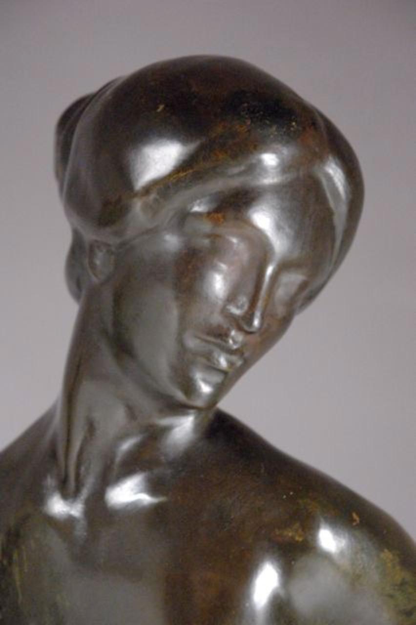 Art Déco E. Popineau Cimbali Ballerina Scultura in vendita