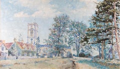E. R. Sturgeon (1920-1999) – Öl, impressionistische Kirche, Mitte des 20. Jahrhunderts