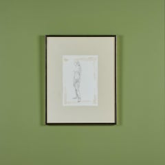 E. Rich Nude Figure Bleistiftskizze